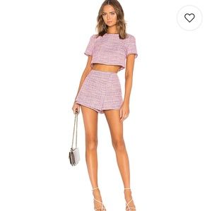 Lovers +Friends set  Ella top and skort in multi